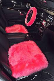 Fluffy Interior Design 3 Pink Car Interior Car Interior Accessories Girly Car Accessories