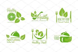 Healthy Natural Product Logos Set Healthy Logo Set Healthy Dinner Recipes