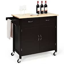 Check spelling or type a new query. Costway Modern Rolling Kitchen Cart Island Storage Trolley Cabinet Overstock 18189270