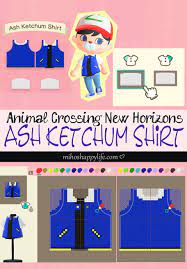 Animal Crossing New Horizons Template Design Ash Ketchum Shirt Animal Crossing Designs New Animal Crossing Animal Crossing Memes