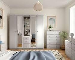 Ready assembled venice white wardrobe drawers complete bedroom furniture set. Ready Assembled Boston White Wardrobe Drawers Complete Bedroom Furniture Set Ebay