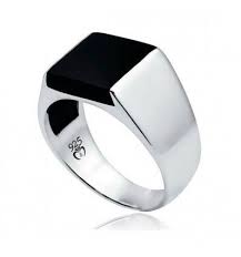 Black Onyx Stone Men Ring In Sterling Silver From Turkstyleshop Com Silver Jewelry Men S Jewelry Rings Mens Silver Rings Rings For Men