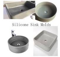 Silicone Concrete Sink Mold: Multi-shape DIY Cement Wash ...