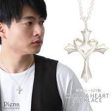 クロス ネックレス レディース ラインストーン 難 Mサイズ 中