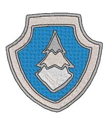 Paw Patrol Everest Badge Embroidery Design Paw Patrol Costume Paw Patrol Party Everest Paw Patrol