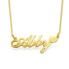 Add to wish list add to compare. 14k Gold Name Necklace Yafeini