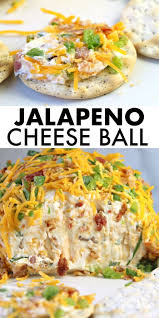 Jalapeno Popper Cheese Ball Recipe Great Appetizers Cheese Ball Recipes Jalapeno Cheeseball Recipes