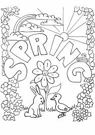We have simple images for younger coloring fans and advanced images for adults to enjoy. Cute Printable Spring Coloring Pages Novocom Top