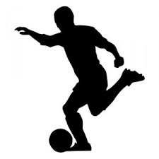 Vektor, treten, fußball ball, spieler stock. Fussballspieler Clipart Schwarz Weiss 2 Clipart Station