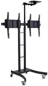 Maybe you would like to learn more about one of these? Dual Double Tv Stand For 24 70 Hdtvs Portable Cart With Locking Wheels Camera Shelf For Conference Mb895bkc Walmart Com Walmart Com