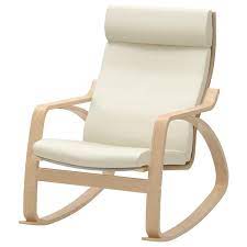 Duck covers weekend 21 x 19 x 3 inch outdoor dining seat cushion moon rock. Poang Rocking Chair Birch Glose Off White Ikea