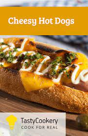 Cheesy Hot Dogs Recipe Recipes Homemade Hot Dogs Easy Pumpkin