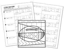 Here are the available worksheets about colours! Literal Equations Coloring Activity By All Things Algebra Tpt