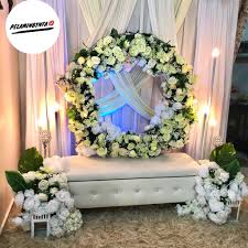 •pelamin 3 panel •kerusi pilihan •4 pasu bunga plastik / hiasan panel Pelamin Tunang Everything Else Others On Carousell