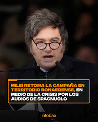 El líder de La Libertad Avanza reanuda actividades proselitistas en Junín y  Lomas de Zamora para impulsar al partido en la provincia de Buenos Aires.  Crecen las expectativas sobre su respuesta a