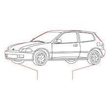 Honda Civic Eg 3d Illusion Lamp Plan Vector File For Laser And Cnc 3bee Studio Civic Eg Honda Civic 3d Illusions