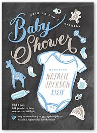 Chalkboard Arrival Boy 5x7 Baby Shower Invitation Cards Shutterfly