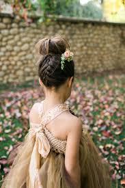 Forest Inspired Indoor Wedding Flower Girl Hairstyles Little Girl Hairstyles Hair Styles