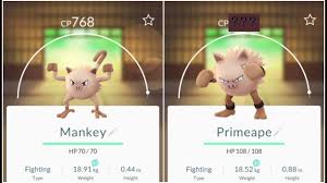 Pokémon go mankey is a fighting type pokemon with a max cp of 1317 , 148 attack, 82 defense and 120 stamina in pokemon go. Pokemon Go Mankey 768 Evolution Epic Youtube