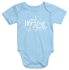 Susser Baby Body Mit Aufdruck Kleiner Herzensbrecher Bio Baumwolle Kurzarm Moonworks Babybody Onesie Geschen Babykleidung Winter Baby Body Spruche Babybody