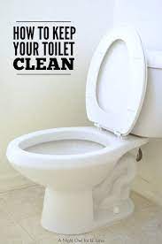 You'll be surprised to know how efficient some of the products lying around in your house can be for cleaning the toilet and getting rid of stubborn stains. How To Keep Your Toilet Clean Toilet Cleaning House Cleaning Tips Cleaning Hacks
