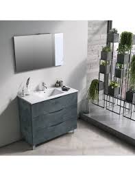 Mobile a terra arenys cm. Mobile Bagno A Terra 100 Cm Serie Oslo Di Colore Blu