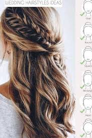 half up and half down hair for wedding day hochzeitsfrisuren brautjungfern frisuren bohemian frisuren