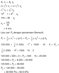 Pada gambar air dipompa dengan kompresor bertekanan 120 kpa memasuki pipa bagian bawah. Air Dipompa Dengan Kompresor Bertekanan 120 Kpa Memasuki Pipa Bagian Bawah I Mas Dayat