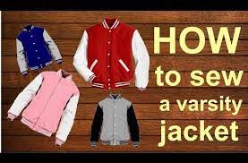 Diy How To Sew A Varsity Jacket Baseball Jacket Cara Membuat Jaket Baseball Jaket Varsity Youtube Diy Jacket Jackets Varsity Jacket