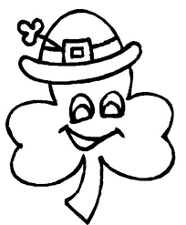 These famous little fairies from irish folklore are always male and usually dressed in a green or red coat. A Four Leaf Clover Wearing Irish Hat Coloring Page A Four Leaf Clover Wearing Irish Hat Coloring Page Clover Leaf Owl Coloring Pages Coloring Pages