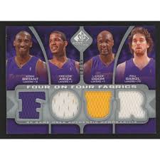 Lakers fans are, of course, very familiar with ariza after he won a title with the team over a decade ago when the kobe/pau led team beat the orlando magic back in 2009. 2009 10 Sp Game Used 4 On 4 Fabrics Fflalsac Lamar Odom Kobe Bryant Pau Gasol Trevor Ariza Andres Nocioni Kevin Martin Beno Udrih Jason Thompson Pristine Auction