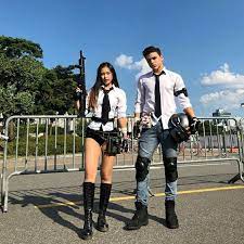 Fgfnbgyvuuvuwiev Kdoeogoeodjffdsa Cosplay Military Girl Cosplay Couple