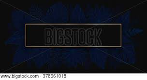Frozen quartz watercolor & gold. Luxury Gold Indigo Vector Photo Free Trial Bigstock
