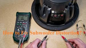 Try changing any controls that are on your system, such as the balance control, tone control, volume control, etc. How To Fix Subwoofer Distortion Subwoofer Diy Speakers Speaker Projects