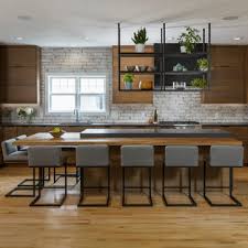Two tone kitchen cabinets ideas concept, with modern door design and painted with combining color like in this images picture, victorian brown and black kitchen cabinet set (recomended picture). 75 Beautiful Kitchen With Brown Cabinets And Black Countertops Pictures Ideas July 2021 Houzz