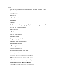 Apa yang digunakan untuk menulis proposal? Komponen Proposal Kegiatan Pigura