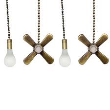 If your ceiling light has two or three stages starting ceiling light with pull chain switch will also allow you to change level of illumination. Ceiling Fan Pendant Lamp Pull Chain Beaded Ball Extension Set With Connector Home Garden Lighting Accessories