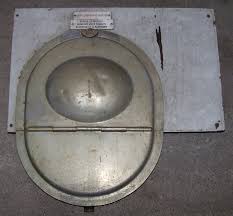metal sink from a railway carriage