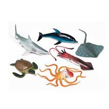 This picture is visually appealing because it involves a number of fish as well as sea weed. Ocean Animals Playset Walmart Com Walmart Com