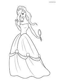 Print coloring of princess frozen and free drawings. Princesses Coloring Pages Free Printable Princess Coloring Sheets