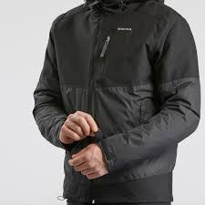 Mens Snow Hiking Jacket Sh100 X Warm Waterproof Black