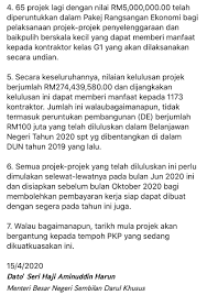 Jump to navigation jump to search. Aminuddin Harun En Twitter Pelaksanaan Projek Penyelenggaraan Jalan Raya Negeri Marris Rangsang Ekonomi Negeri Sesudah Pkp