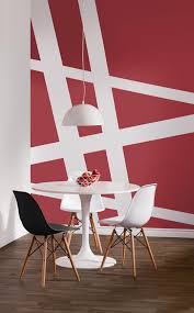 Peinture Sico Le Saviez Vous La Couleur Rouge Alimente Les Conversations Et Stimule L Appetit Des Geometric Wall Decor Diy Wall Painting Wall Painting Decor