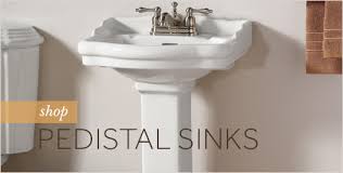 how to install a pedestal sink