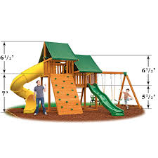 Kids backyard playground backyard for kids backyard projects backyard play areas pallet playground. Sky Cedar Swing Set Backyard Playground Shop It Today