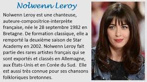 Nolwenn leroy variété française 1 janv. La Bretagne Madame Leclair Ash