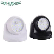 Infrared Ir Motion Sensor Led Night Light 360 Degree Rotation Camping Lamp Led Wall Light Auto Ir Infrared Motion Sensor Lights Light Sensor Energy Saving Lamp