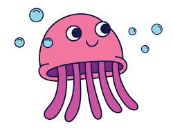 Colorful gorgeous marine animal with. Jelly Fish Sea Animal Flat Color Free Image On Pixabay