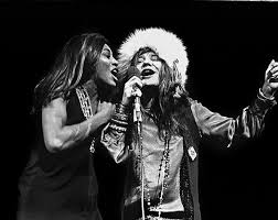 Janis Joplin and Tina Turner at Madison Square Garden November 27, 1969.  Ike and Tina were actually opening for The Rolling Stones that night when  Tina spotted Janis on the side of