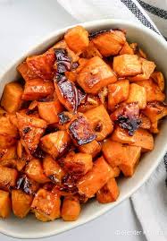 Honey Roasted Sweet Potatoes Slender Kitchen Recipe Sweet Potato Recipes Roasted Roasted Sweet Potatoes Boiling Sweet Potatoes